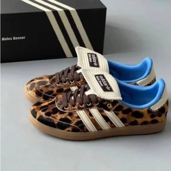 adidas Shoes - New Adidas x Wales Bonner Samba Pony Leopard Print Women's Sneaker